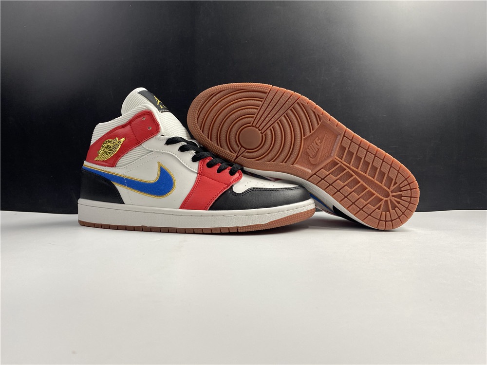 Jordan 1 Mid Releasing with Metallic Gold Wings Logo